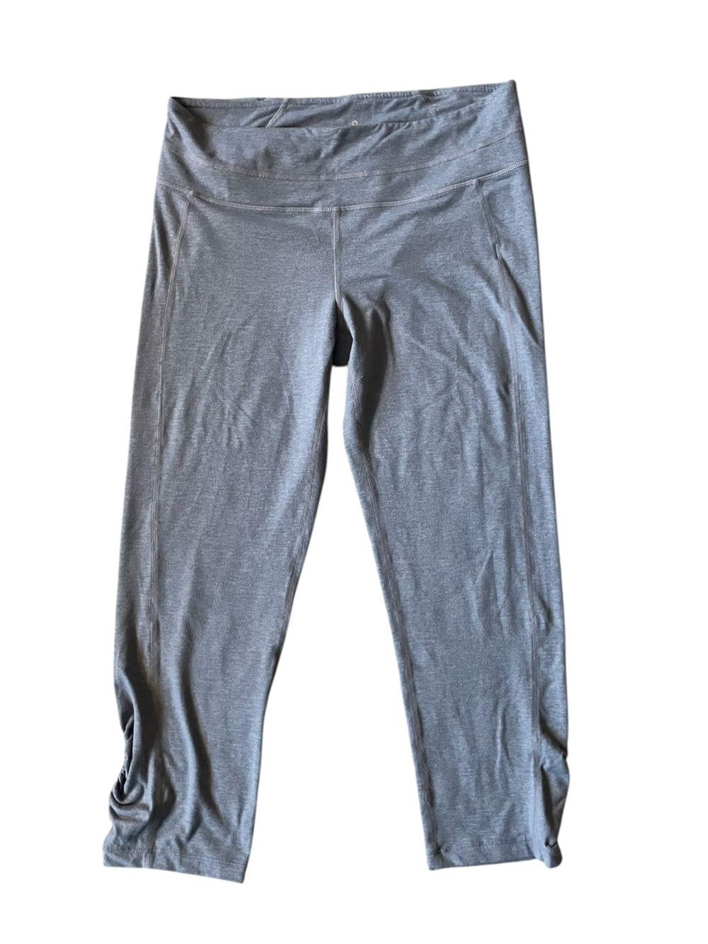 H8- Medium Tall crop athletic Athleta Gray Active Leggings